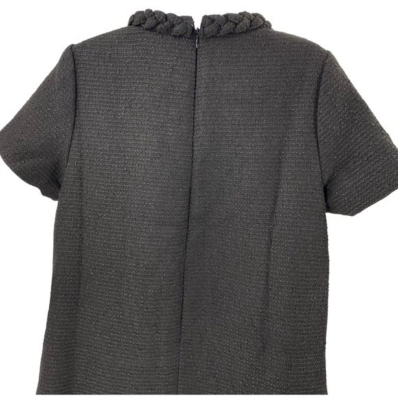 Tuckernuck | NEW Black Tweed Jackie Short Sleeve Classic Retro Mini Dress Size M - Picture 8 of 11